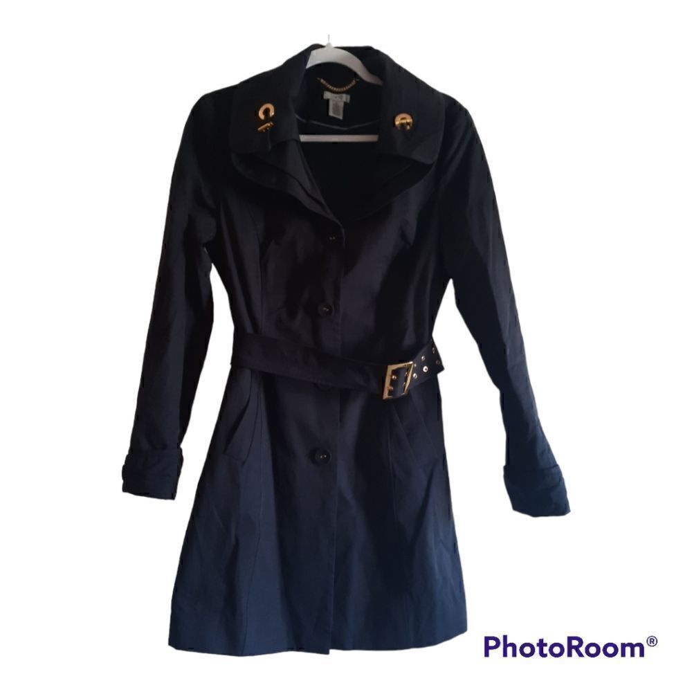 Cache Trench Rain Coat Jacket Rain Fly Buttons